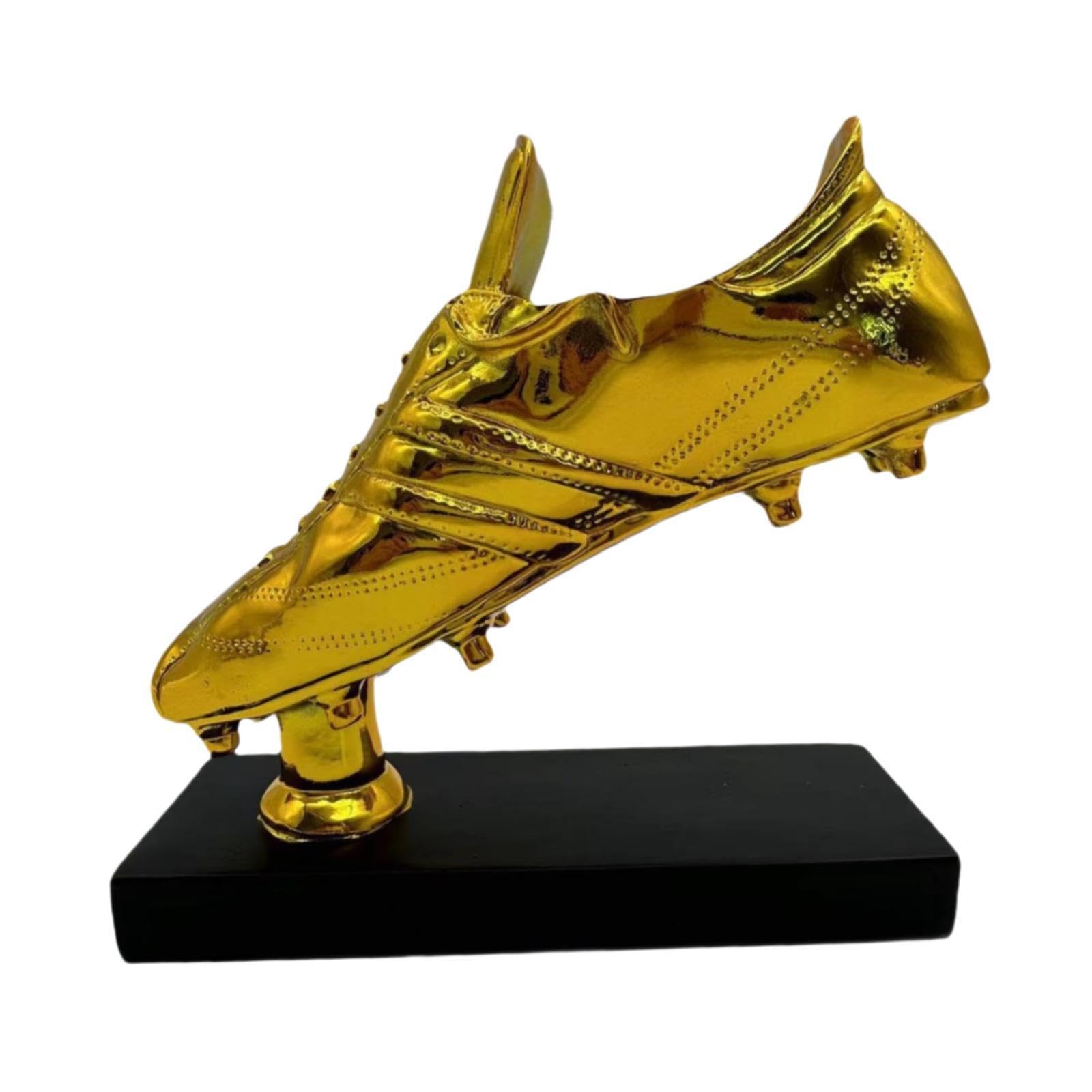 Trofeo Bota de Oro, Copa al Mejor Jugador, Pieza Decorativa Única, Resina, Duradera y Elegante, Artículo de Colección, Copa al Mejor Jugador, Recuerdo para