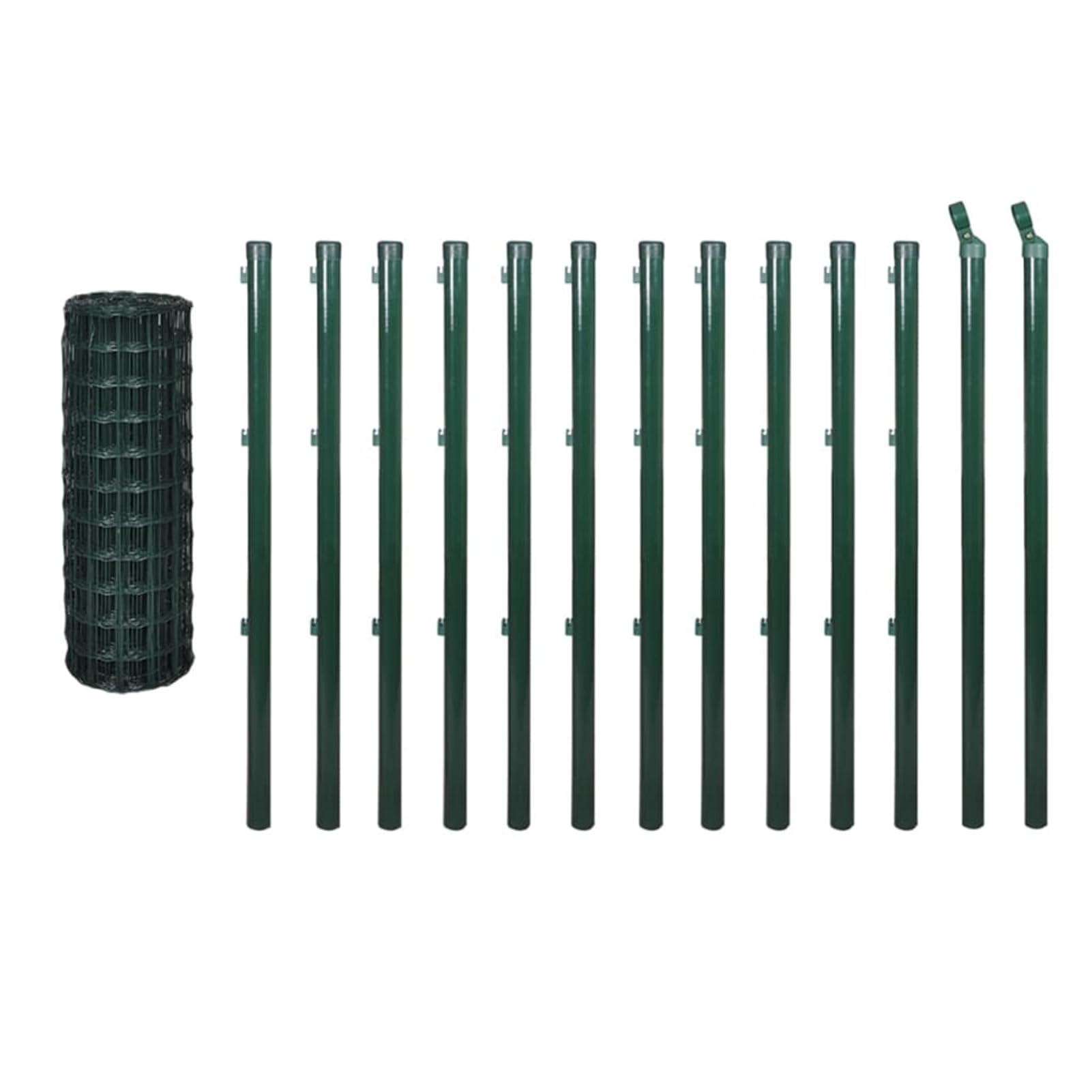 Euro Fence - Cerca de acero de 25 x 0,8 m, tela verde para gallinas, alambre soldado, para valla de red de pájaros, malla de conejo, valla de serpiente, malla de aves de corral, malla de jaula