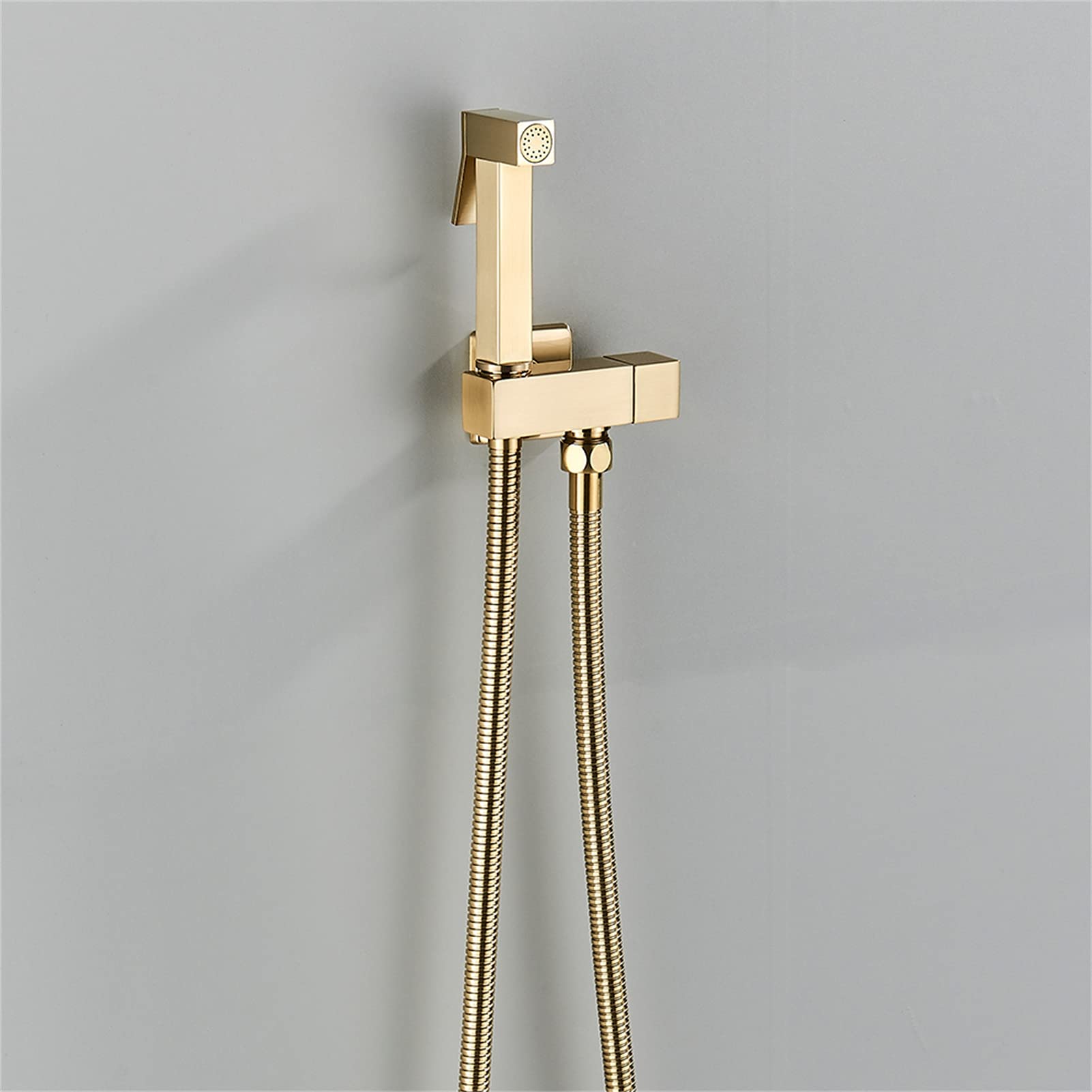 Douchette WC Portable dorée, Robinet Bidet en Acier Inoxydable, Douche hygiénique Bidet autonettoyante pour Salle de Bain