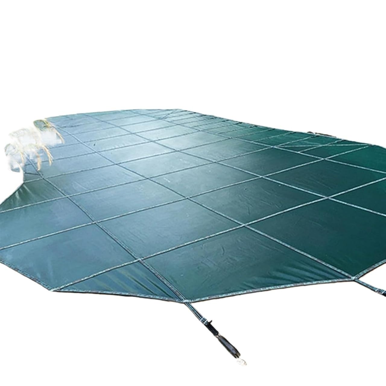 Cubierta Redonda Duradera for Piscina, de 33 a 10 pies con Anclajes de latón, 1 Unidad(Green,Dia 7ft/2.1meters)