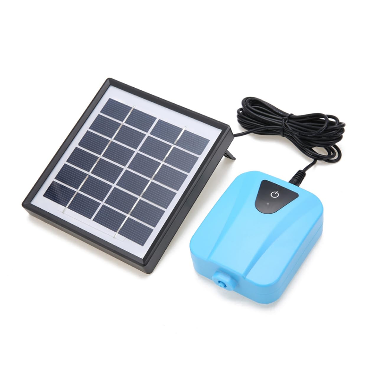 BESPORTBLE Pompe à Oxygène Solaire pour Aquarium Pompe à Air pour Bassin Aérateur à Bulles Air pour Poissons Hydroponique