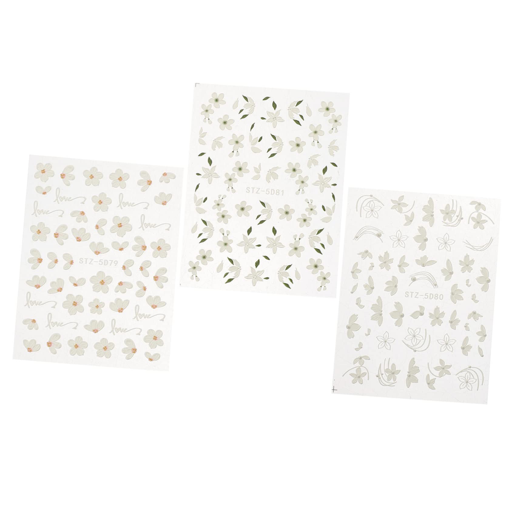 4 Set Adesivi Per Unghie Con Design Decorazioni Per Nail Art Per Donne E Ragazze Adesivi Autoadesivi Per Manicure Creativa E Personalizzata Per Domestico E Estetici 3 Fogli * 4
