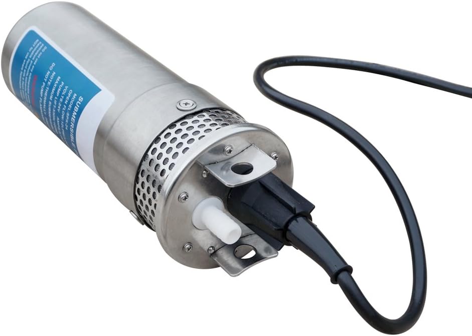 Amarine-made 24V DC Submersible Deep Well Water Pump 3.2GPM 4" / Alternative Energy Solar Battery Powered with Stainless Steel Shell-Max Lift 230 Ft, Max Submersion 100 Ft