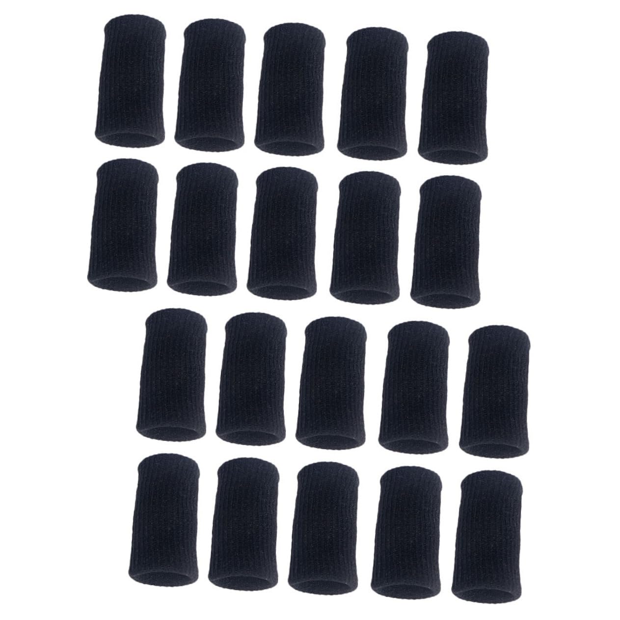 HAPINARY 30pcs Nylon Finger Covers for Sports Anti-Skid Elastic Finger Sleeves Protectors Guard for Basketball Baseball
