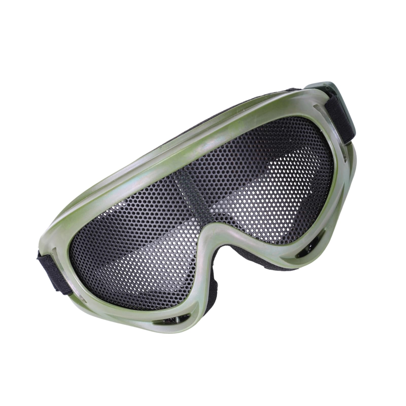 Nvoqilin Green Impacts Resistant High Strength Metal Protective Goggles For Mountaineering Game Outdoor Activity Windproof Outdoor Goggles