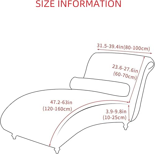 Miniatura 7 de Funda para tumbona sin brazos, funda elástica estampada para sofá reclinable, fundas elásticas para tumbonas para sala de estar, dormitorio, 13