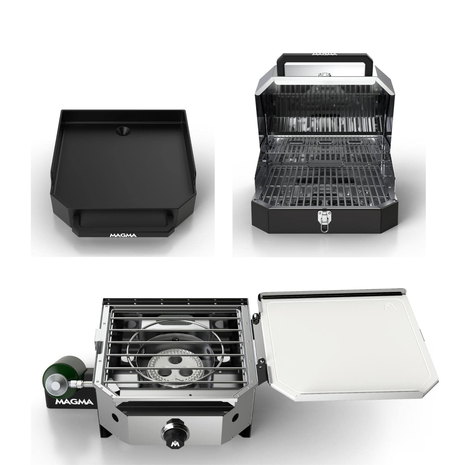 MAGMACO10-111-M, Marine Crossover Bundle, Single Burner Firebox, Grill Top and Griddle Top