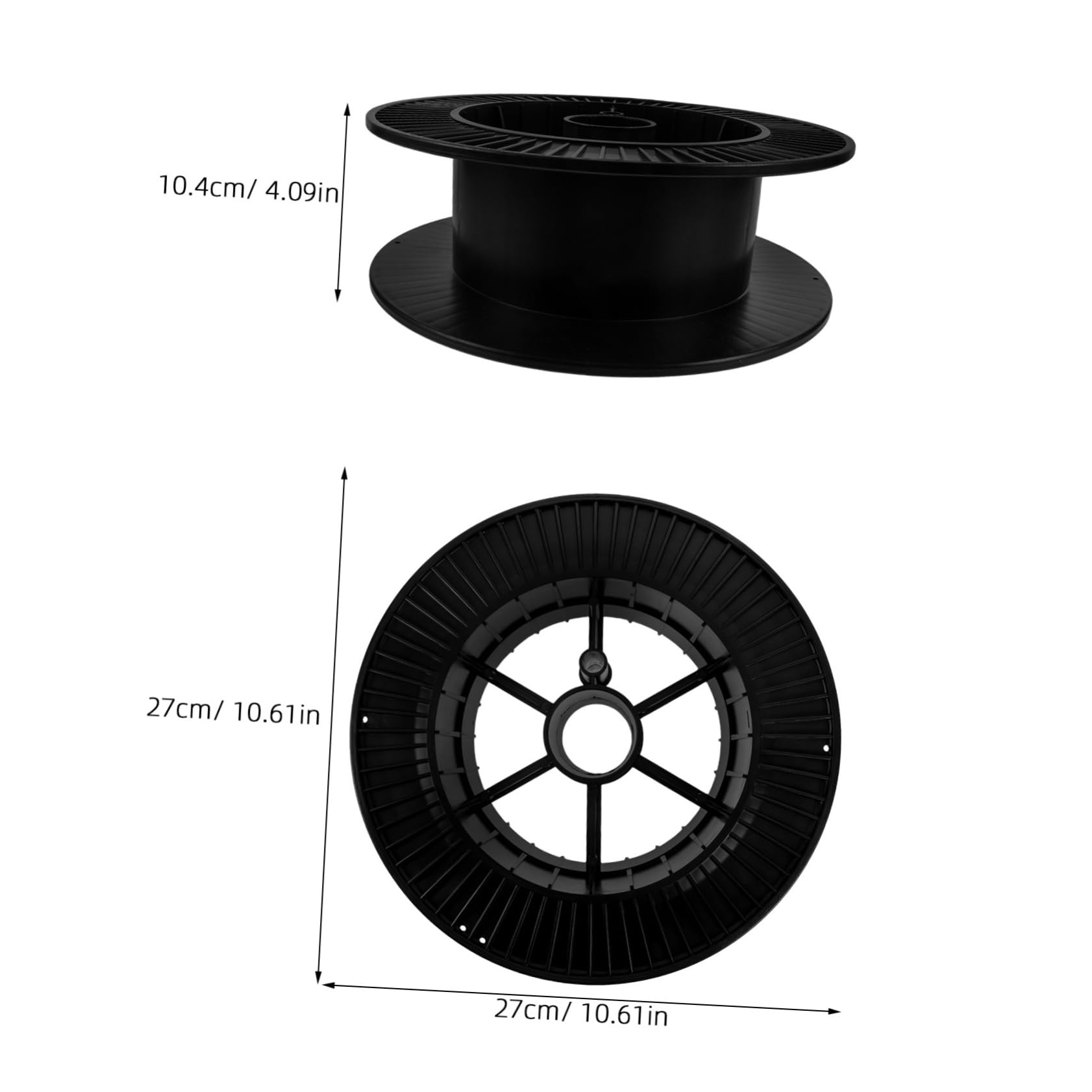 Cabilock I-shaped Wire Reel Home Welding Machine Abs Plus Empty Sewing Spools Mig Welding Wire Empty Wire Spool Tensioner Pulley Empty Spools Black Plastic