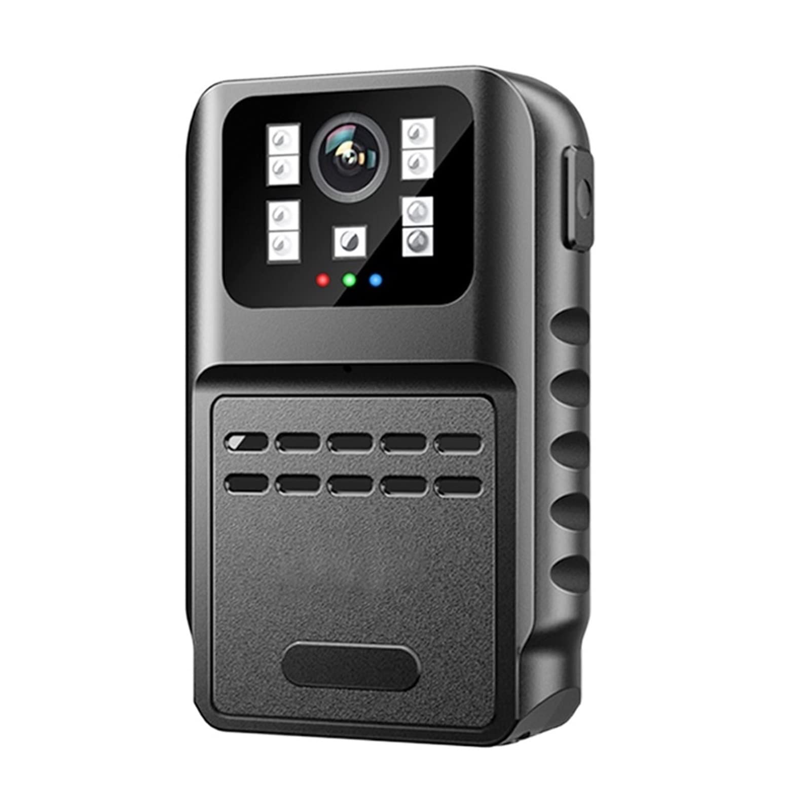 Kamera nasobna, 880A Mini kamera na ciało HD 1080P kamera na ciało rejestrator policyjny Bodycam kamera na klatkę piersiową kamera Night Vision Loop Record kamera na deskę rozdzielczą(With 64GB Card)