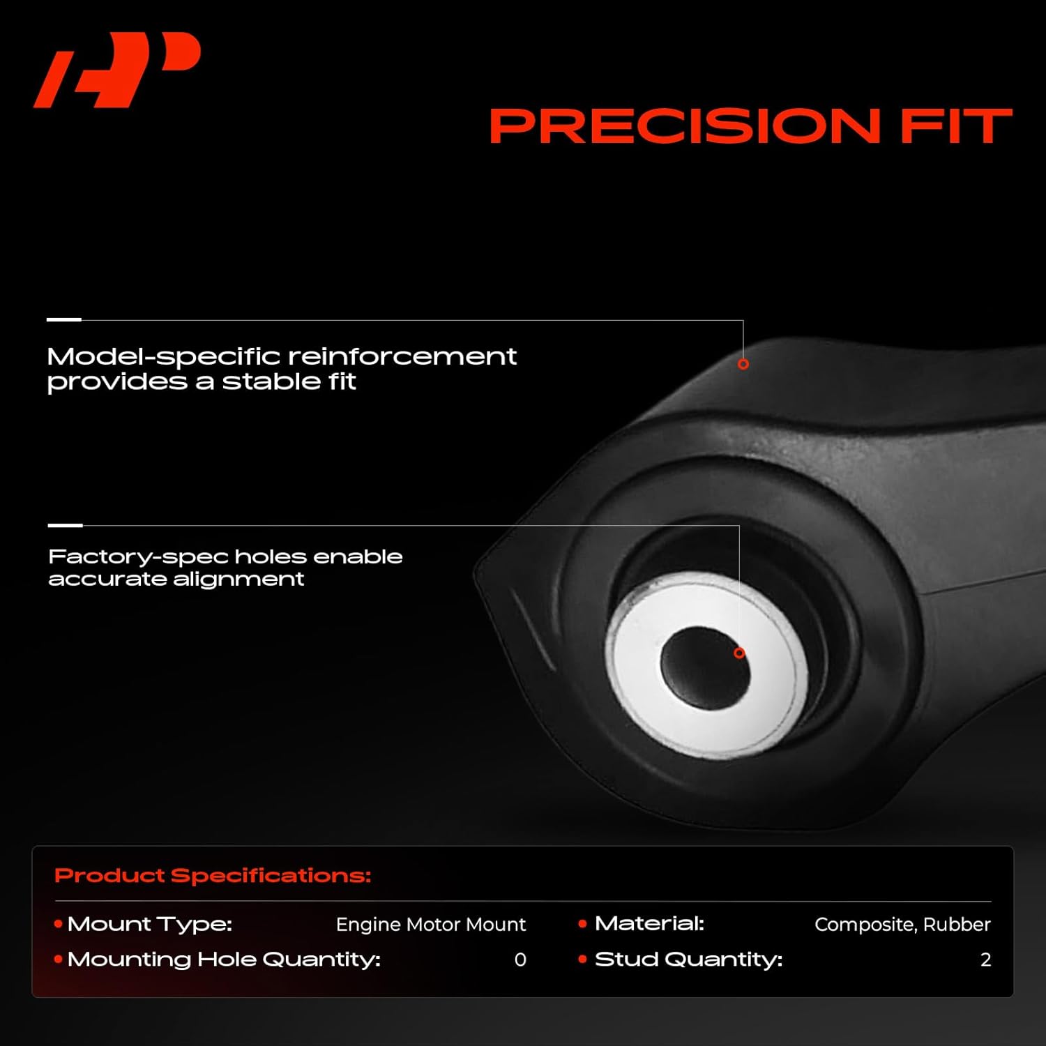 A-Premium Torque Strut Mount Compatible with Honda Insight 2010-2014 1.3L, CR-Z CRZ 2011-2016 1.5L