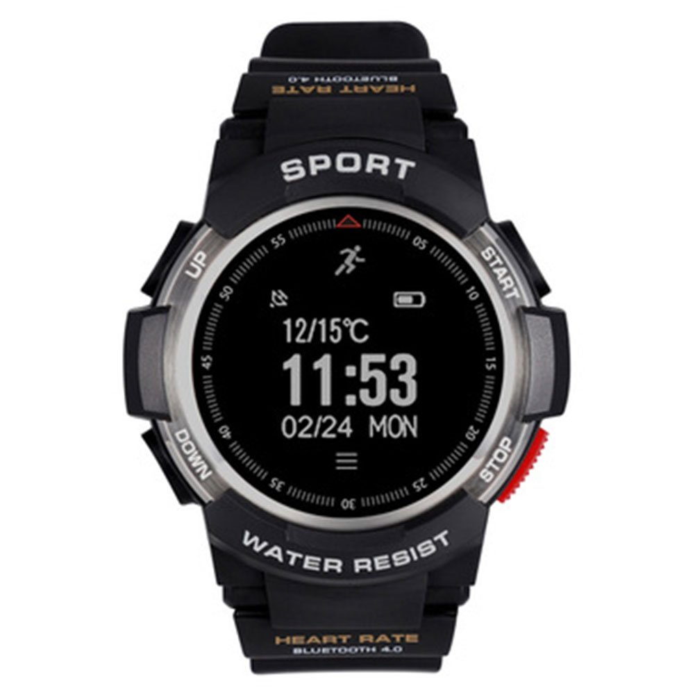 XWU F6 GPS Running Smart Watch Blue-Tooth/Heart Rate/Cycling/IP68 Rugged Fitness Tracker for Outdoor Sport