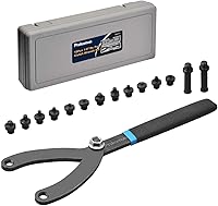 Vista 1 de Prokomon Juego de 15 piezas de llave de tuerca de pasador ajustable/Llave de embrague de ventilador de cilindro variable con soporte de polea