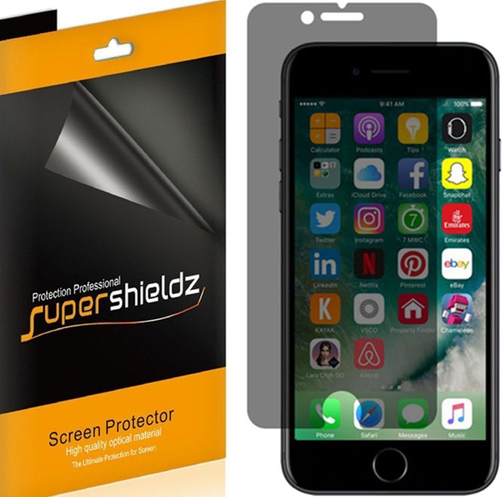 Supershieldz (2 Pack) Privacy Anti Spy Screen Protector Shield Designed for Apple iPhone 7 Plus