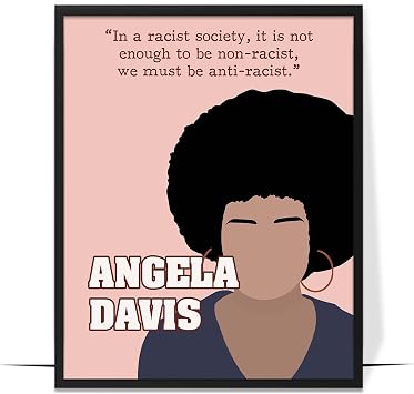 LOLUIS Inspirational Wall Art, Empowered Women Leader Motivational Quotes Artwork, Feminist Diversity Social Studies Classroom Home Office History Decor