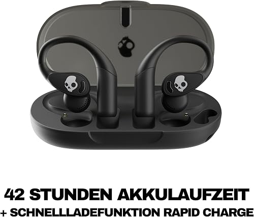 Skullcandy Push 540 Open Écouteurs Bluetooth Ouverts sans Fil, Casques, Résistants à la Sueur et l’Eau, 42 Heures d’Autonomie, Tour de Cou Amovible, Sécurisés - Noir - 3