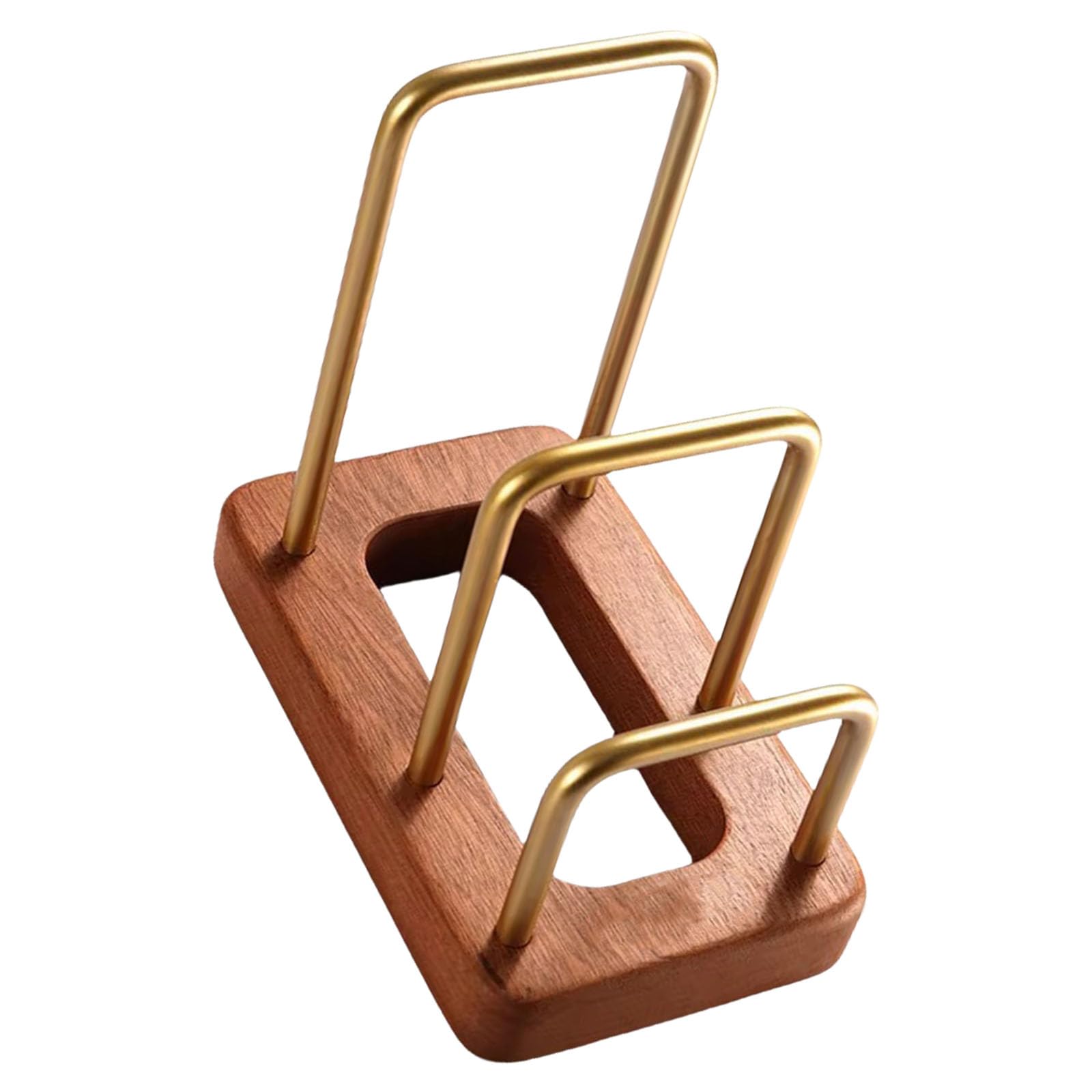 APGLSXY Kitchen Countertop Organiser with Wood Base for Cutting Boards Pans Trays Plate Storage Rack Chopping Board Holder Multi Purpose Kitchen Countertop Organiser