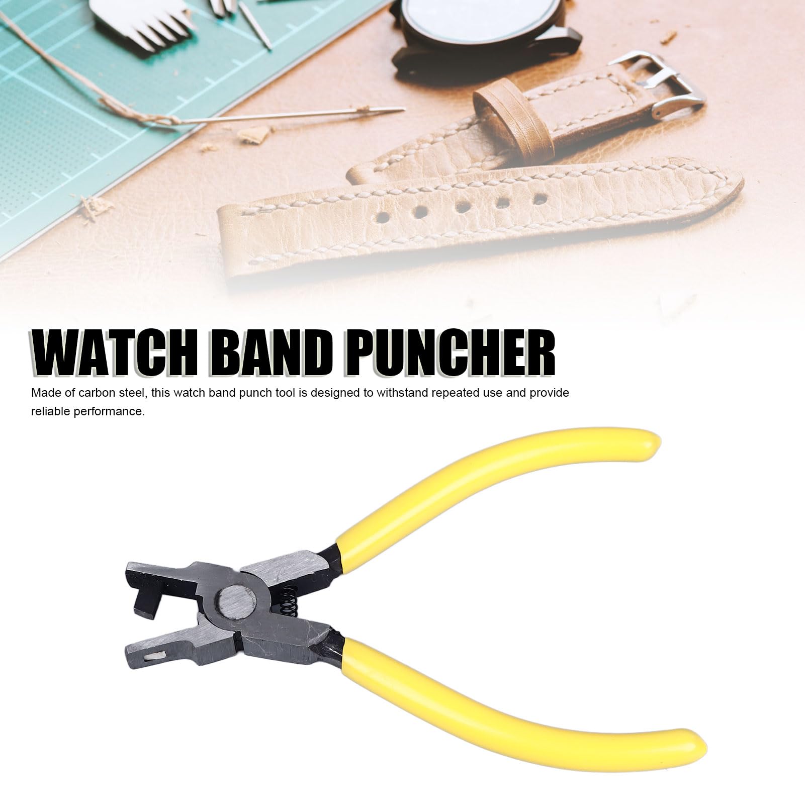 Punzonatore Per Cinturini Orologi - In Acciaio Carbonio - Foro 4x2mm - Per Pelle, Gomma E Nylon