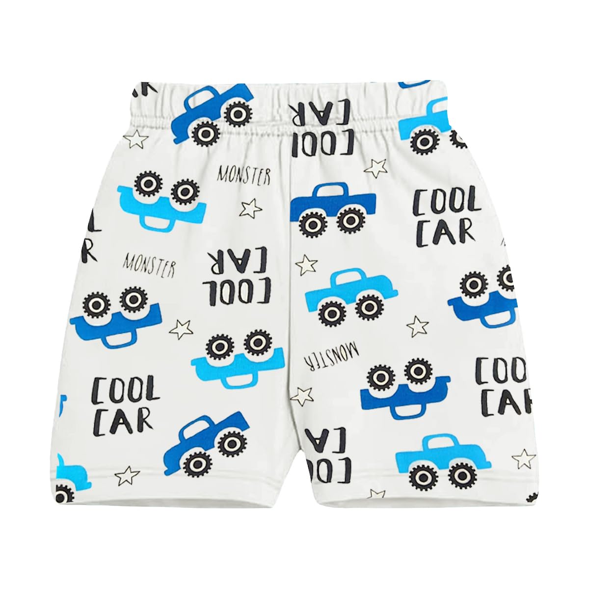 Kuchipoo Boys Regular Fit Cotton Shorts (KUC-SHT-142, Multicolor, 4-5 Years) - Pack of 5 3