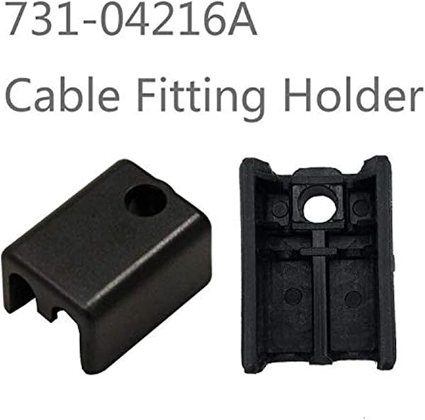Lot de 2 supports de fixation de câble double 731-04216A pour machines de jardin, souffleuses à neige, lanceurs, pièce de rechange pour tondeuse à gazon - 4