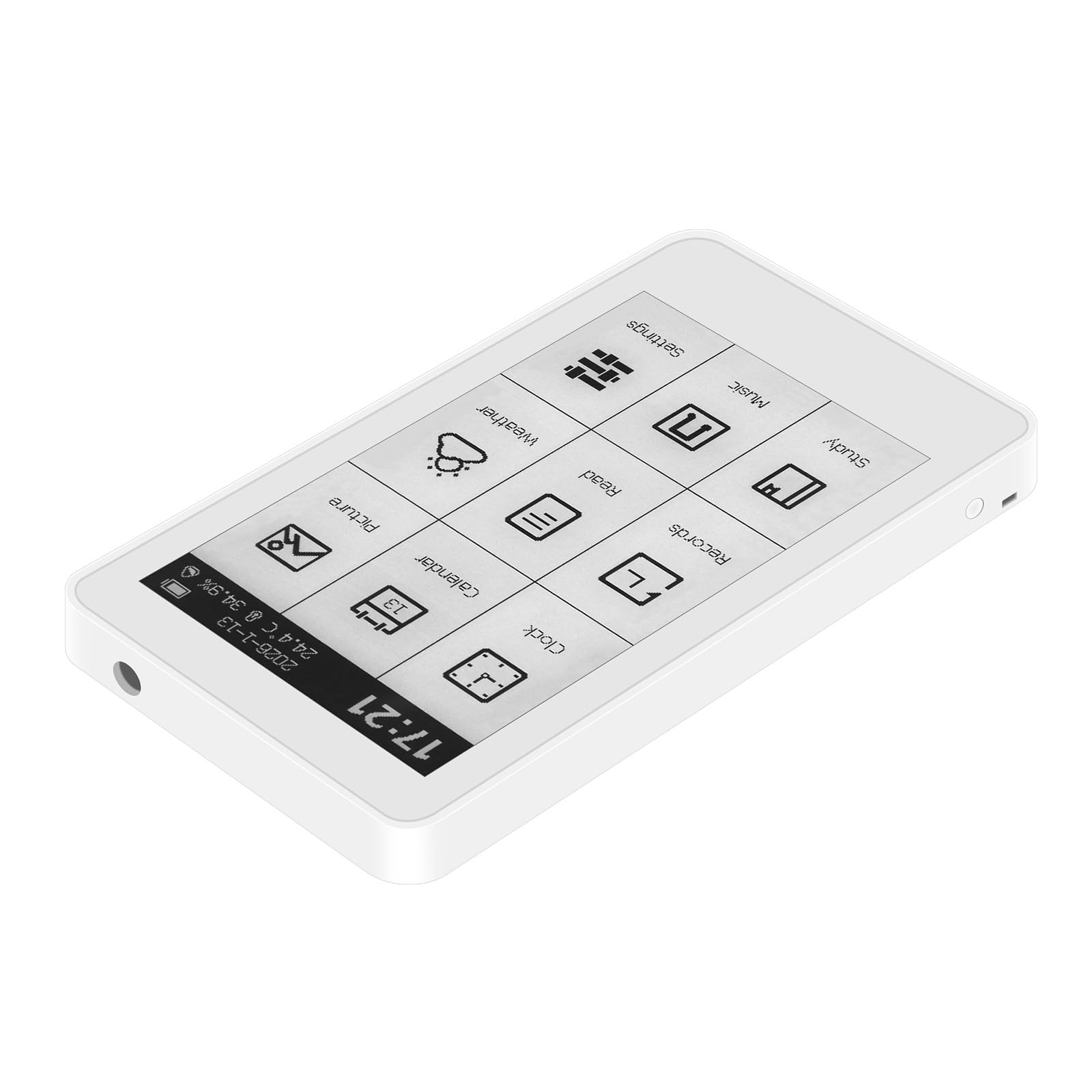 Lettore portatile M3 per e-book da 3,7 pollici touch screen, retroilluminazione regolabile a 10 livelli, dispositivo di lettura leggero