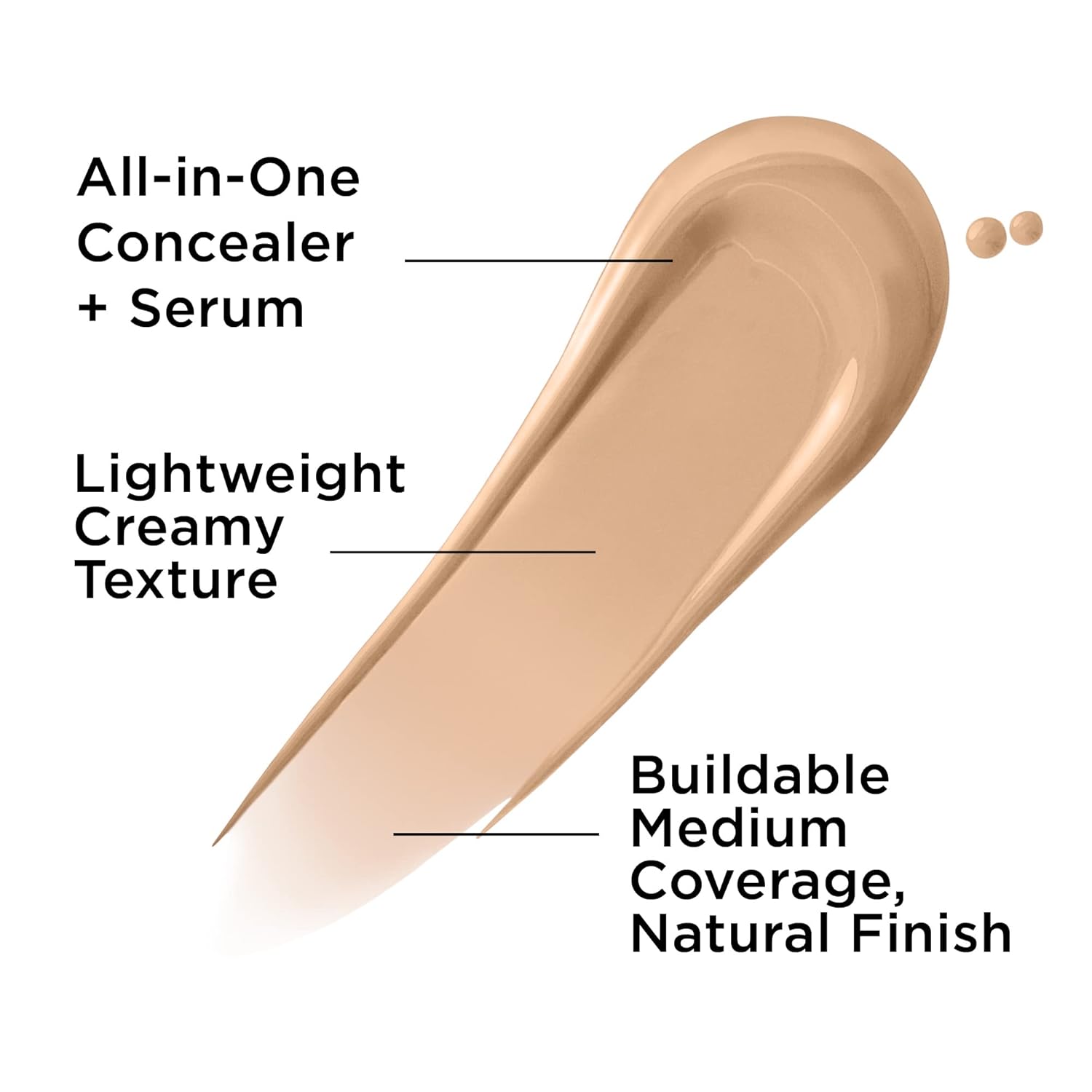 IT Cosmetics Bye Bye Dark Spots Concealer + Brightening Serum – 2% Niacinamide, Hyaluronic Acid & Caffeine - Medium Coverage, Natural Finish, All Skin Types - 0.22 fl oz - Image 3