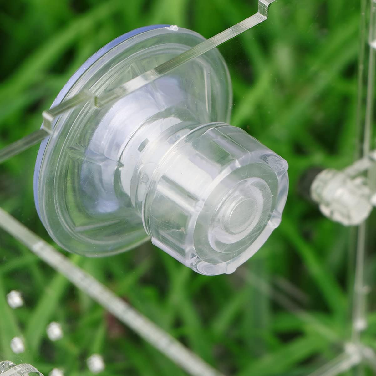 WOONEKY Fish Tank Incubator Breeding Box for Fish Eggs Isolated Aquarium Tank Suction Cup Round Hole
