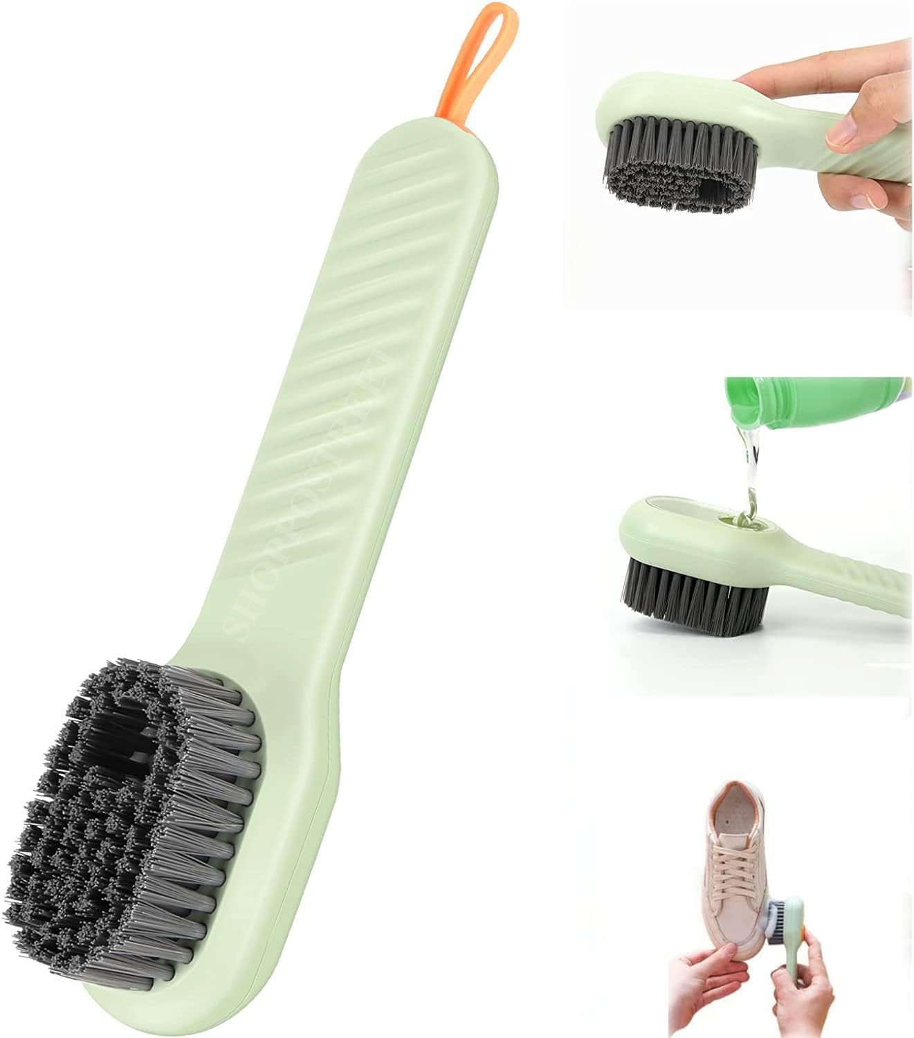 Multipurpose Soap Dispensing Scrub Brush – Handheld Cleaning Tool with Built-in Liquid Pump for Utensils, Clothes, Shoes & Surfaces-image-44