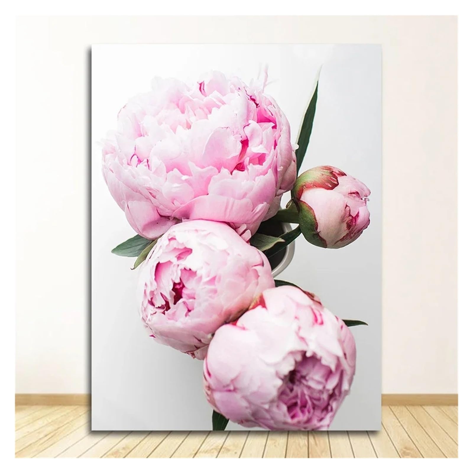 Xenite A Wall Rt Canvas Prints Wall Rt Picture For Living Room Home Decoration Canvas Painting Nordic Decor Elegant Peony Flower Phrase Poster(,50X70cm)