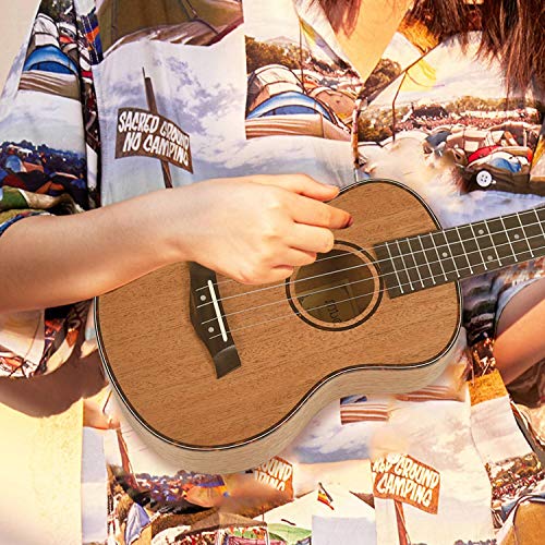 Veizao Ténor Acoustique Électrique Ukulélé 26 Pouce Guitare de Voyage 4 Cordes En Bois Acajou Instrument de Musique - Les Beatles, Paul McCartney, John Lennon, RIngo Starr, George Harrison Veizao Ténor Acoustique Électrique Ukulélé 26 Pouce Guitare de Voyage 4 Cordes En Bois Acajou Instrument de Musique – Image 6