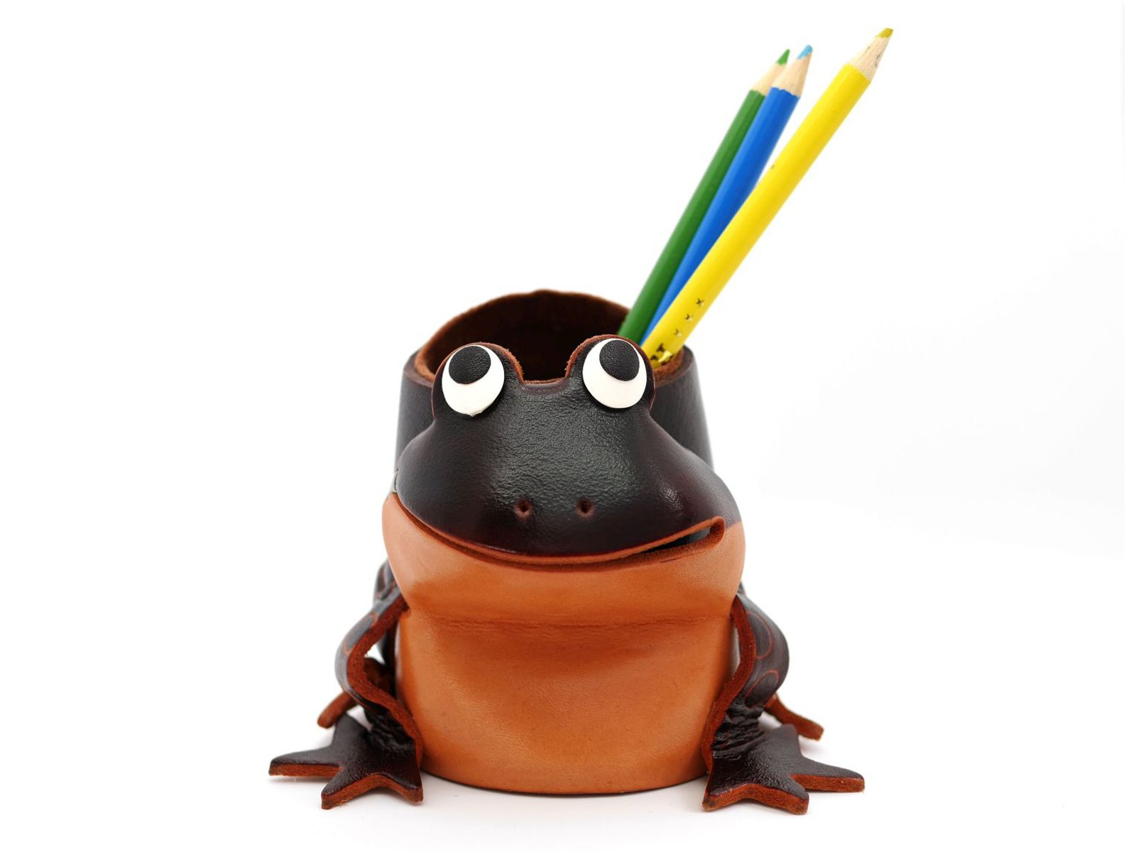 バンカクラフト　本革　メガネスタンド Amazon.co.jp: 本革 メガネスタンド かえる 【VANCA】【日本製