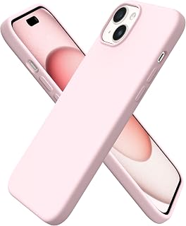 ORNARTO iPhone 15 Plus Case 6.7" - Slim Liquid Silicone with Microfiber Lining, Anti-Scratch & Camera Protection - Pink