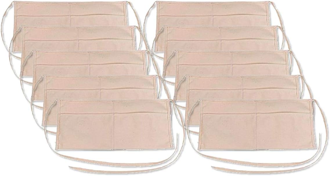 2 Pocket Canvas Waist Apron (10-Pack)