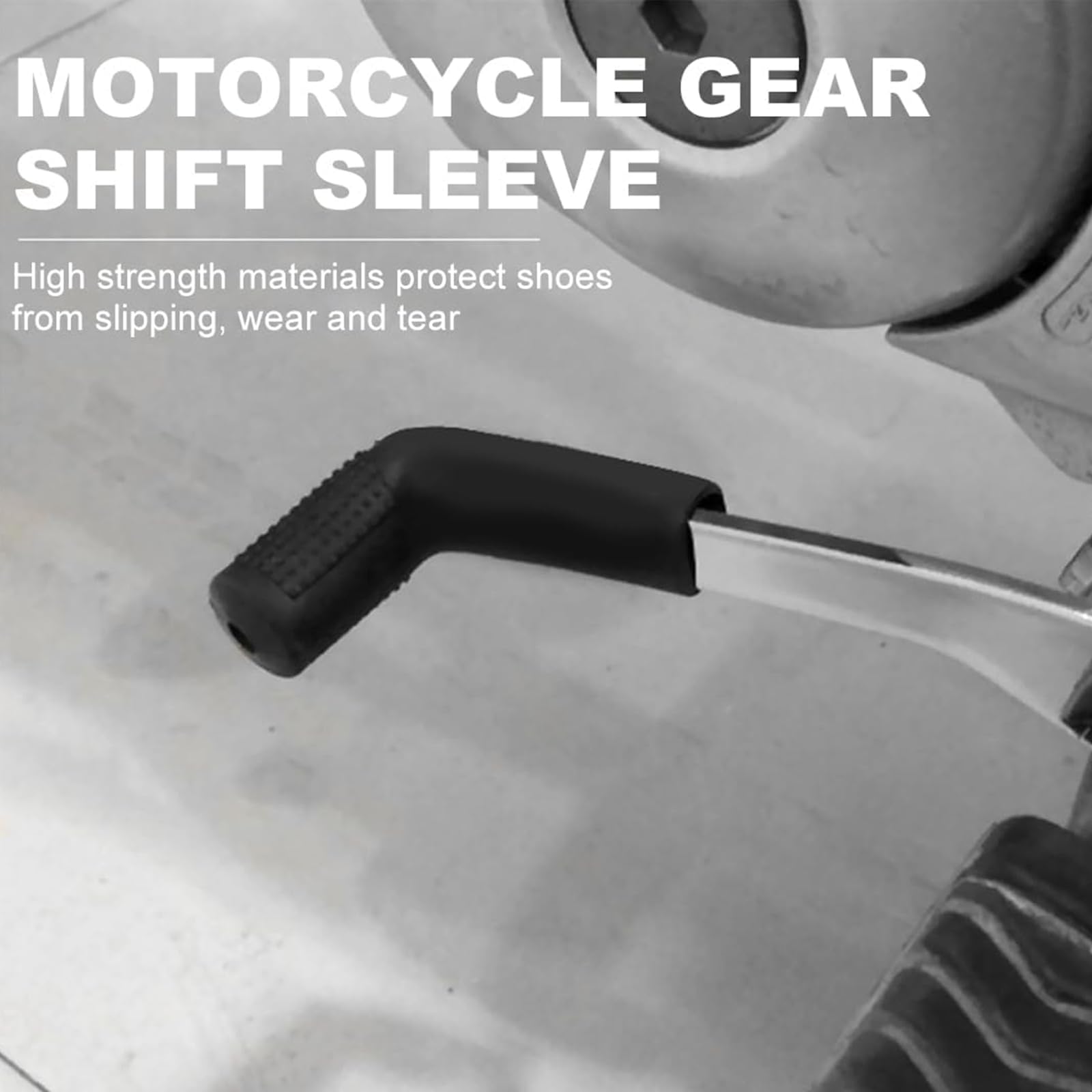 4 Pezzi Proteggi Scarpe per Cambio Moto, Proteggi Scarpe Antiscivolo in Silicone Nero Universale Gommino Leva Cambio Moto