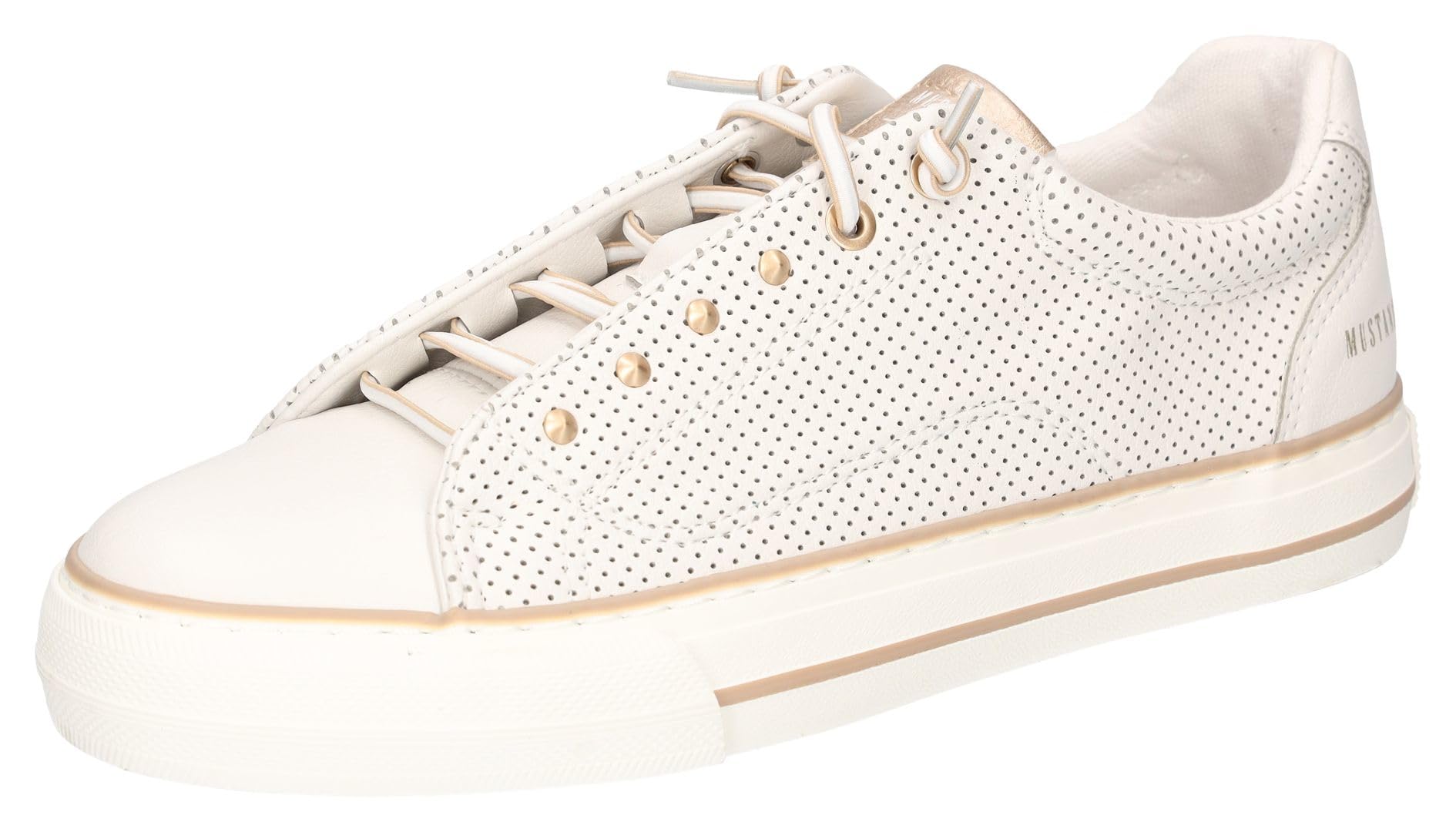 MUSTANG Women's 1272-313 Trainers, White, 40 EU, White, 8 UK