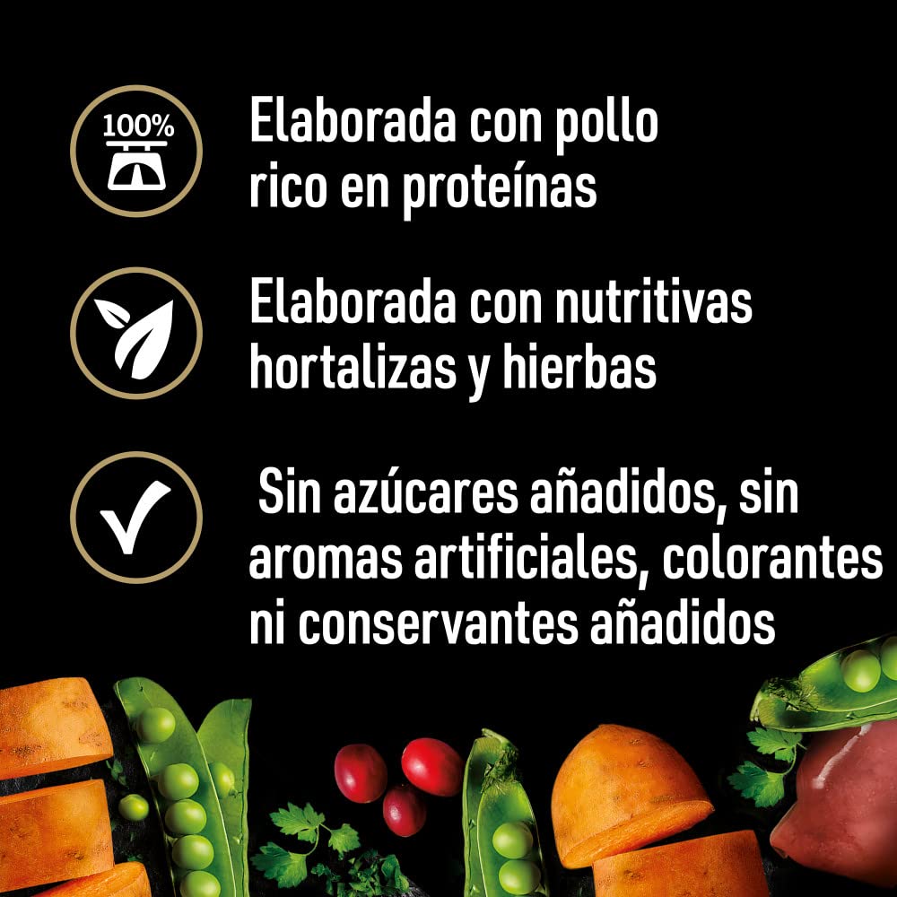 Cesar Natural Goodness Comida Húmeda para Perros Adultos con Pollo (Pack 6 Latas x 400g)