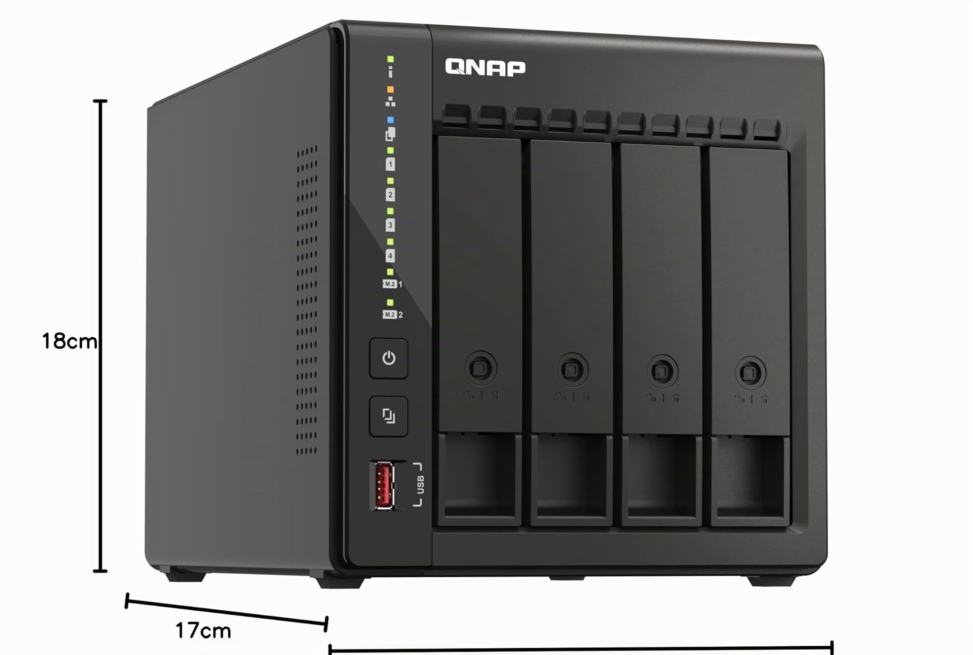 QNAP TS-453E NAS Tower Ethernet/LAN Noir J6412