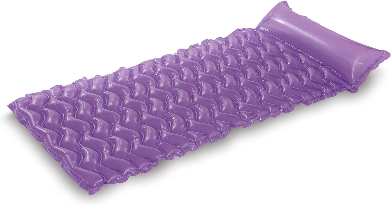Intex - Tote-N-Float Wave Inflatable Air Mat, (90 inches X 34 inches), (Colors May Vary), (2 Pack)