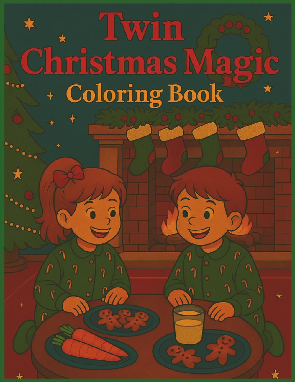 Twin Christmas Magic Coloring Book: Celebrate Twin Adventures with Christmas Cheer, Winter Wonders & Holiday Magic