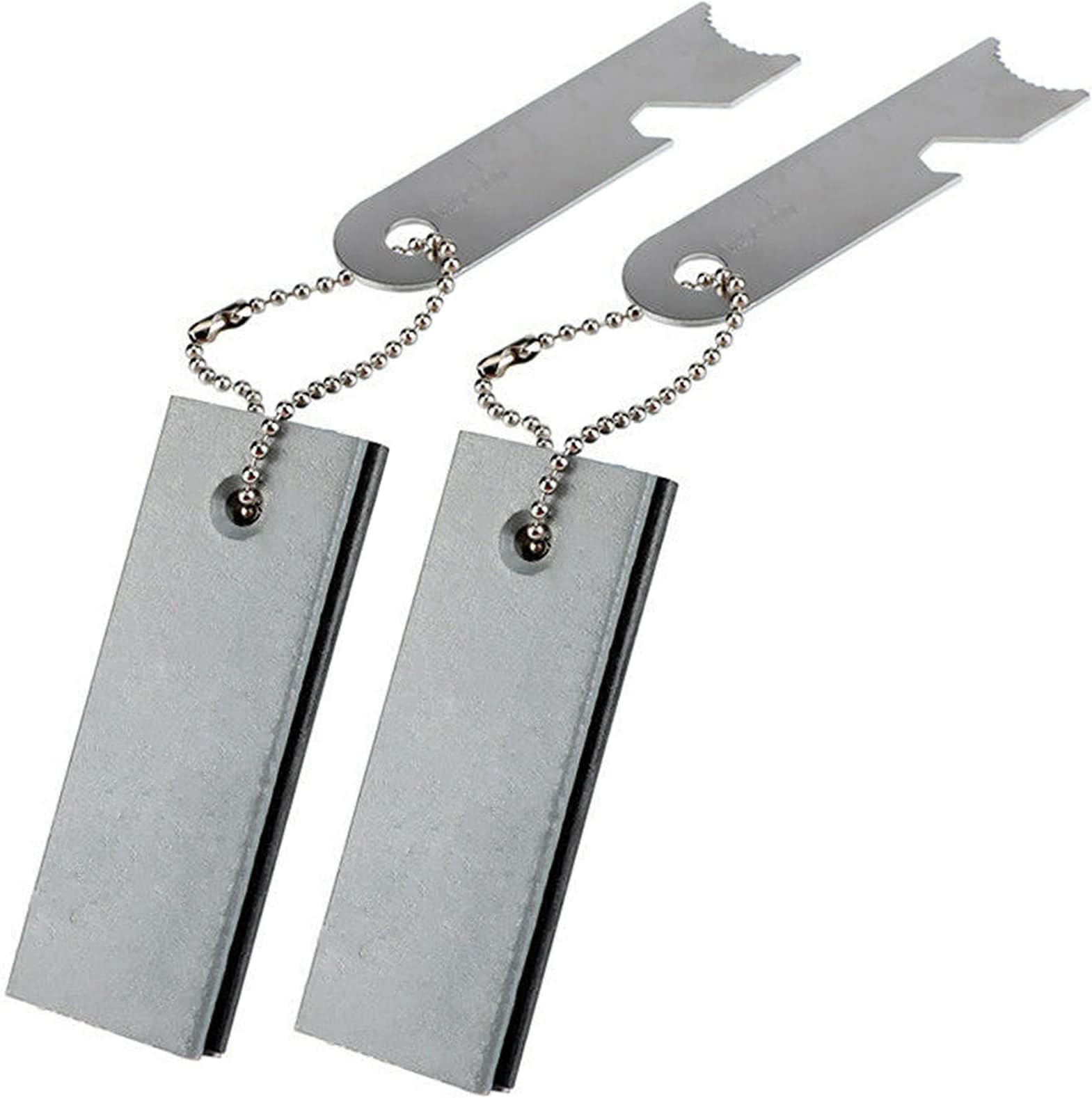 GCOA 2 PCS Portable Fire Starter and Magnesium Fuel Bar 2-IN-1 All-Weather Camping Emergency Equipment, Flint and Steel Kit Tool