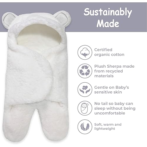 Miniatura 9 de Jam Naturals -Cute Bear - Manta de bebé suave y orgánica para recién nacidos, regalo de registro de bebé recién nacido (marrón dorado, 0-3 meses)