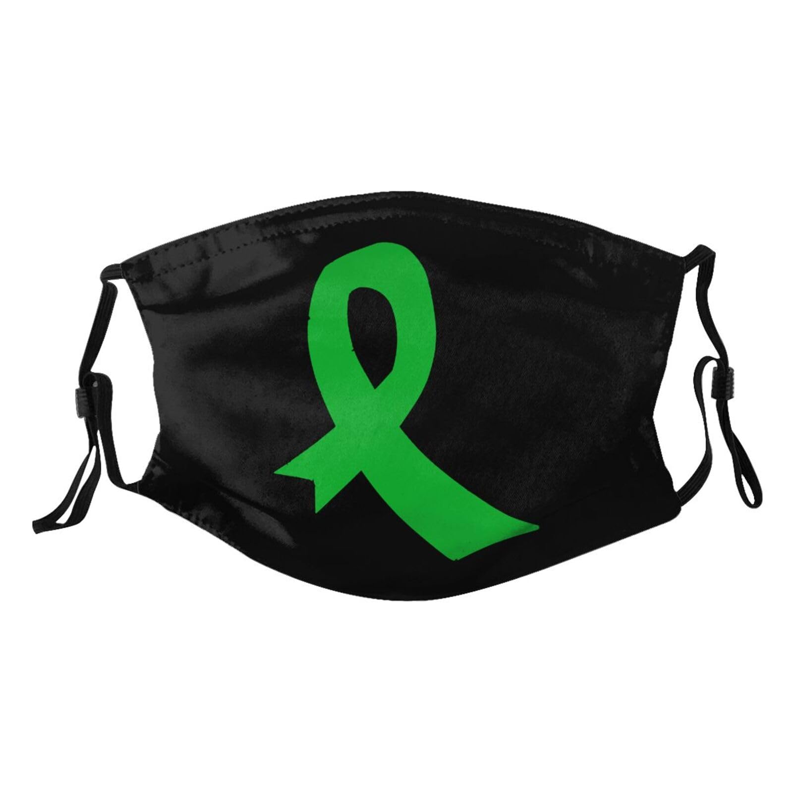 Gallbladder Cancer Awareness America Flag Green Ribbon Adult Dust Mask Adjustable Dust Face with 2 Filter26