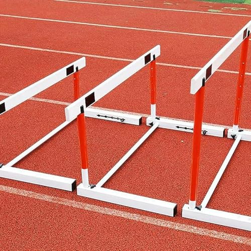 Regulowane ogrodzenia do treningu sportowego - Profesjonalne ogrodzenia do treningu prędkości na torze i na boisku - odpowiednie dla sportowców i sportowców zawodowych - wysokość 65 cm, mekh