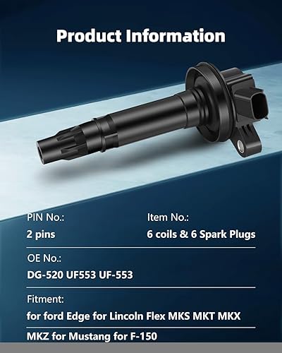 Vista 1687 de ECCPP Bobinas de encendido portátiles de repuesto para automóvil compatibles con Infiniti I30/para Nissan Maxima 3.0L V6 2000-2001 Reemplazo