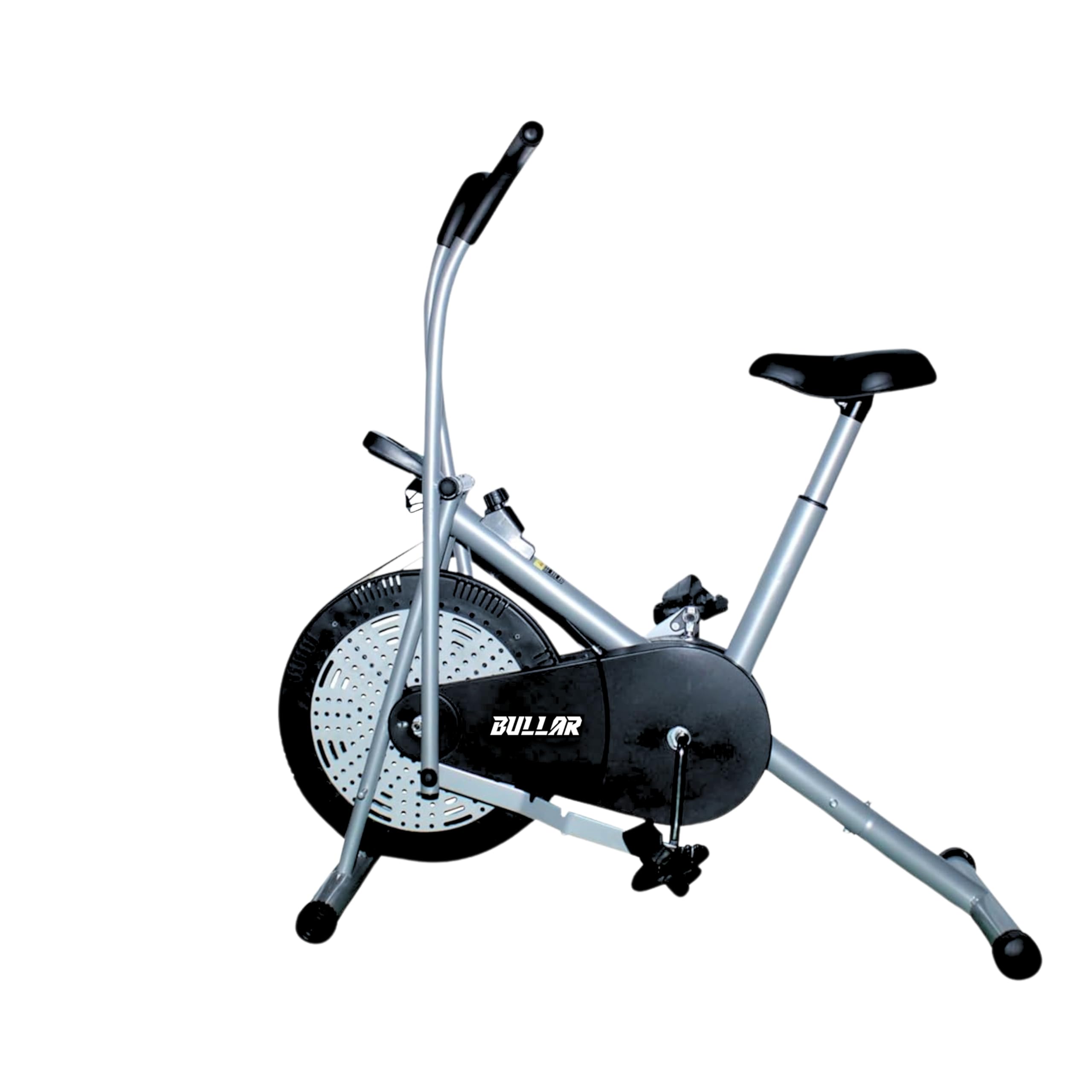 Bullar Air Bike Exercise Cycle with Moving/Stationary Handles, Adjustable Resistance with Cushioned Seat & Back Support, Max User Weight 100 Kg (Grey & Black (Air Bike with Moving Handles)) (B0DGCWVRW6) Amazon Price History, Amazon Price Tracker