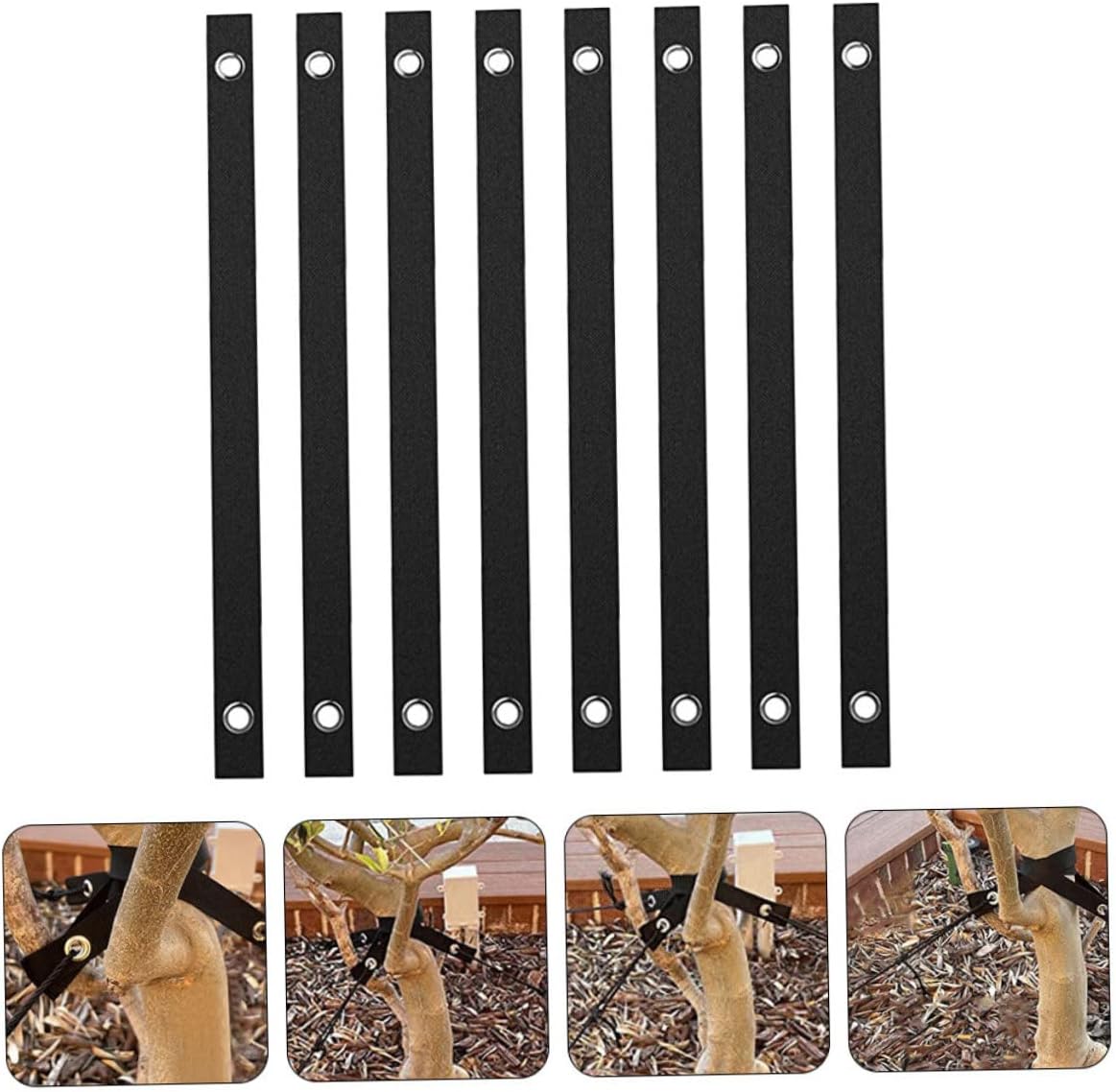 BESPORTBLE 40pcs Tree Support Straps Nylon Ties for Staking Young Trees Easy to Install Flexible Design for Healthy Growth for Newly Planted Saplings