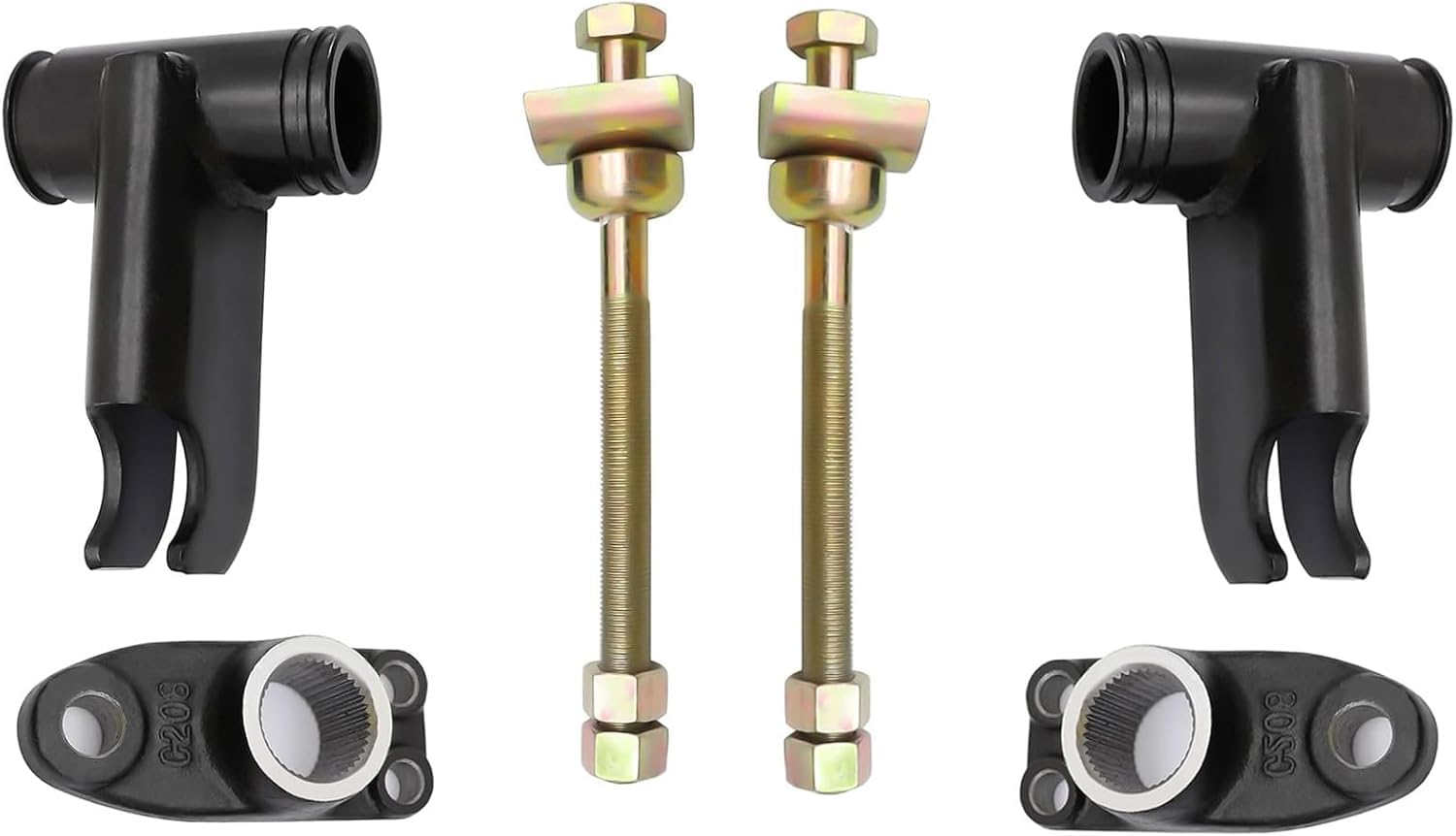 Torsion Bar Anchor Bracket with Bolt Left and Right Set Compatible with Nissan Xterra Frontier Navara D22 2001-2004 Replace 54210-9Z000 54080-2S600 54216-31G00