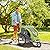 Aosom Elite II 2-in-1 Pet Dog Bike Trailer and Stroller with Suspension and Storage Pockets, Green