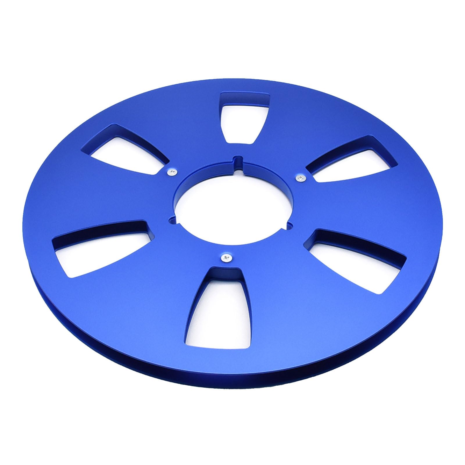 Netbiio Bl 6 Hole Aluminum Reel 10.5" Open Tape Empty Hub Disc Lightweight Metal Durable Reel To Tape Spool