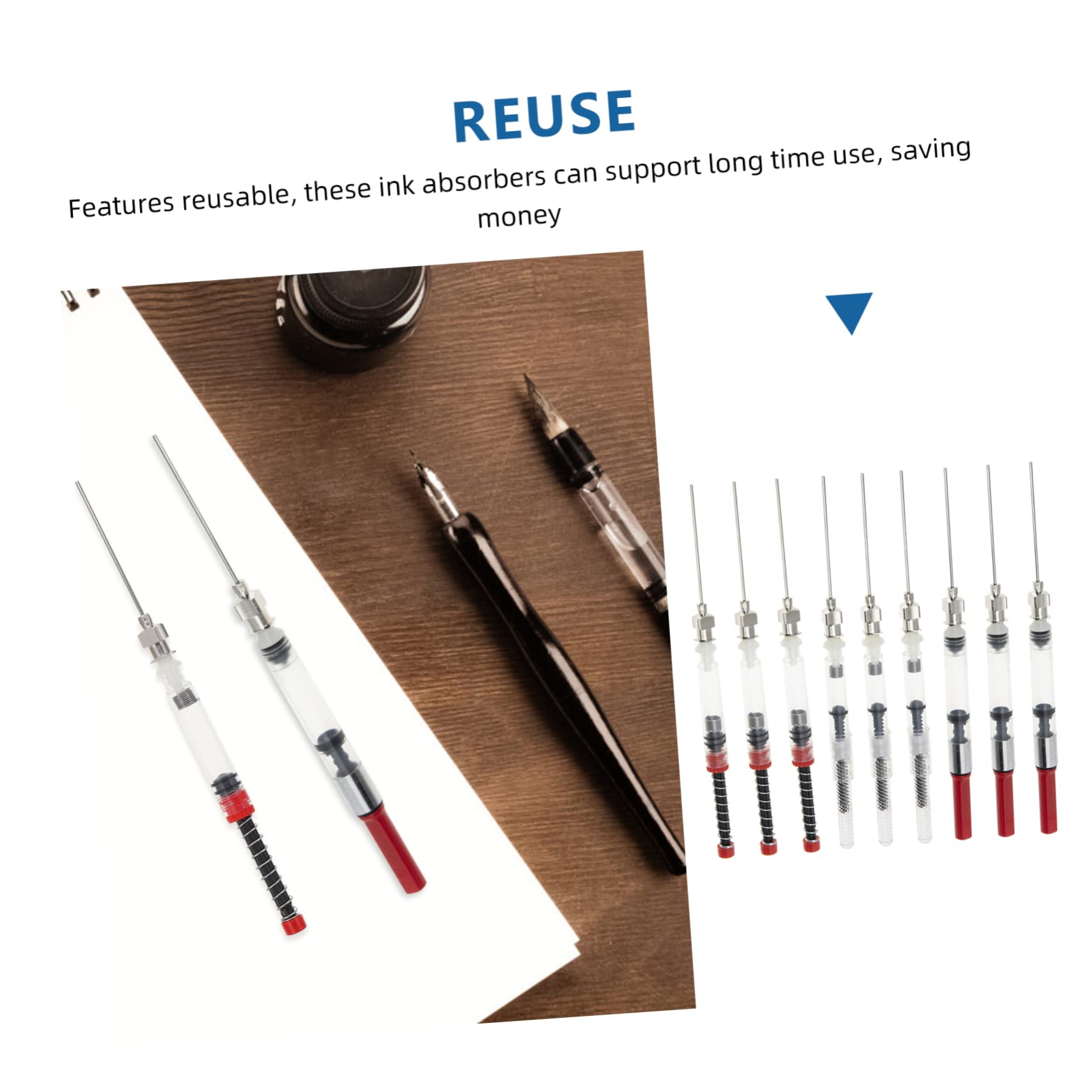 TEHAUX 36stücke Teiliges Tintenabsorbierer Für Füllfederhalter Metallische Transparente Und Elastische Für Schüler Und Büroanwendungen Langlebig Und Wiederverwendbar