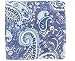 M & F Western Men's Blue And White Paisley Silk Wild Rag Blue One Size